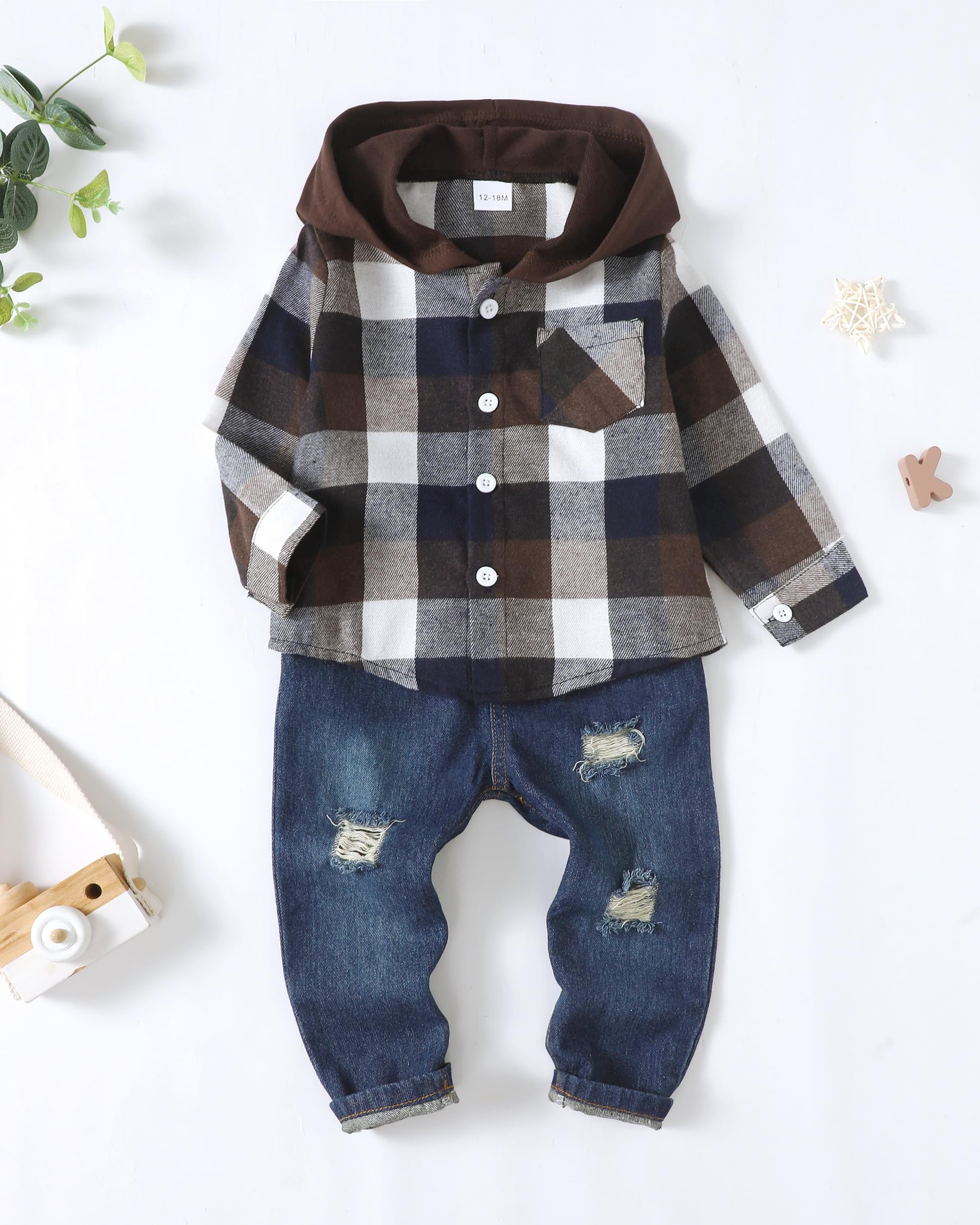 Adorable Toddler Boy Summer Outfits - Short Sleeve Shirt & Shorts Set for Infant Boys | Perfect for Playdates, Beach Trips & Outdoor Adventures