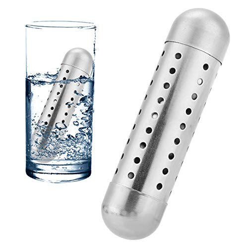 Portable Alkaline Water Filter Stick - pH Alkalizer, Hydrogen Ionizer with Essential Minerals for Purified Drinking Water (8×2cm) | Perfect for Travel, Gym, and Outdoor Activities