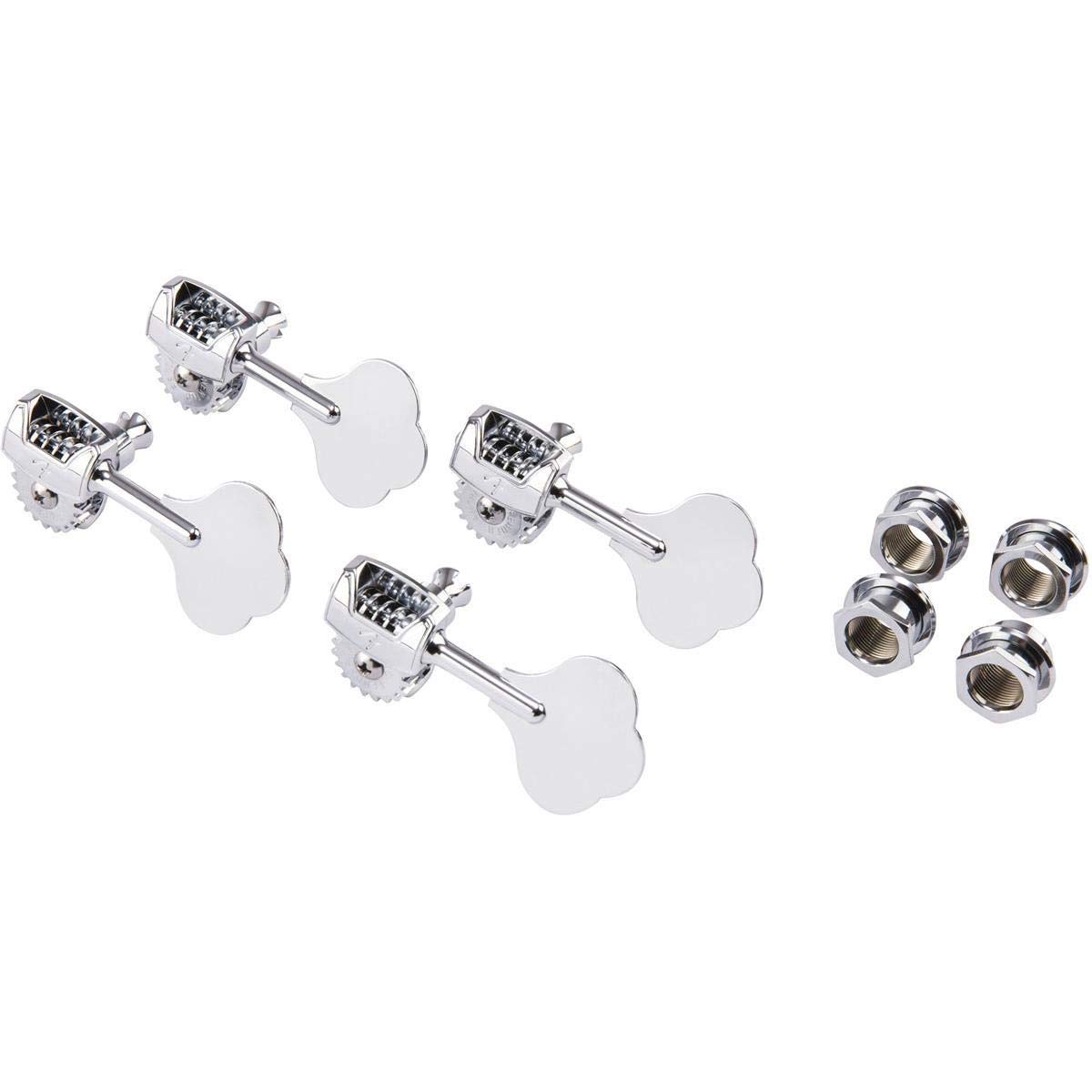 Fender Deluxe Bass Tapered Tuning Keys (4-Pack) - Premium Guitar Tuners for Smooth & Precise Adjustments - Perfect for Bass Guitar Upgrades & Repairs