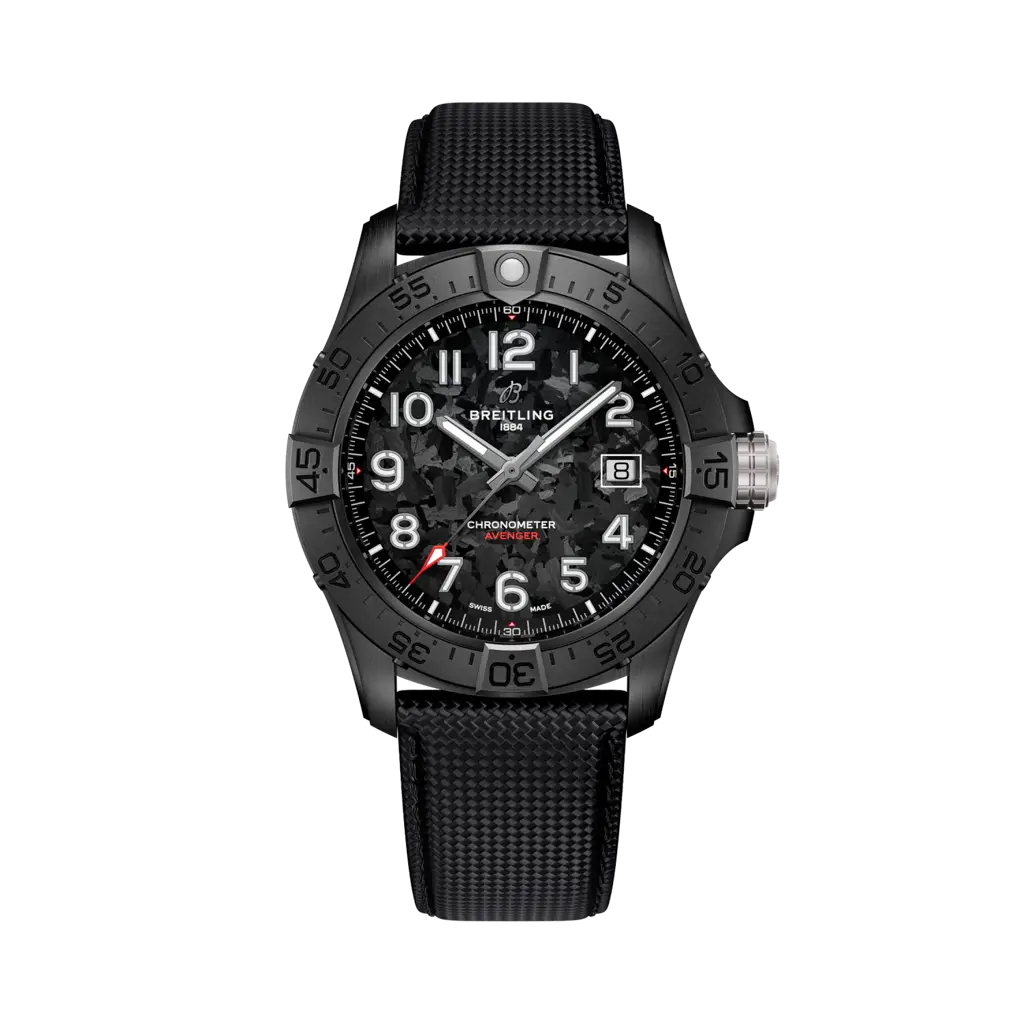 Breitling Avenger Automatic 42 Night Mission Men's Watch S17328101B1X1 - Luxury Swiss Chronograph for Aviation, Diving & Everyday Wear