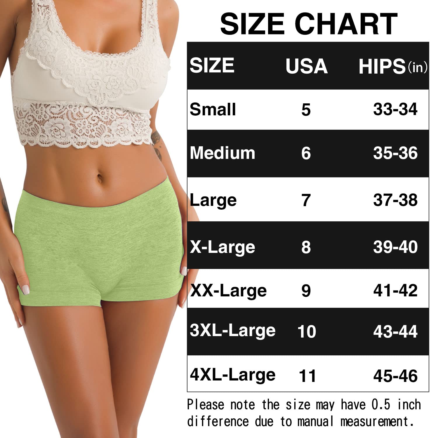 R RUXIA Women's Seamless Boy Shorts Underwear - Soft Stretch Boxer Briefs Panties (5-Pack, Regular & Plus Size) - Perfect for Yoga, Sleep & Everyday Comfort
