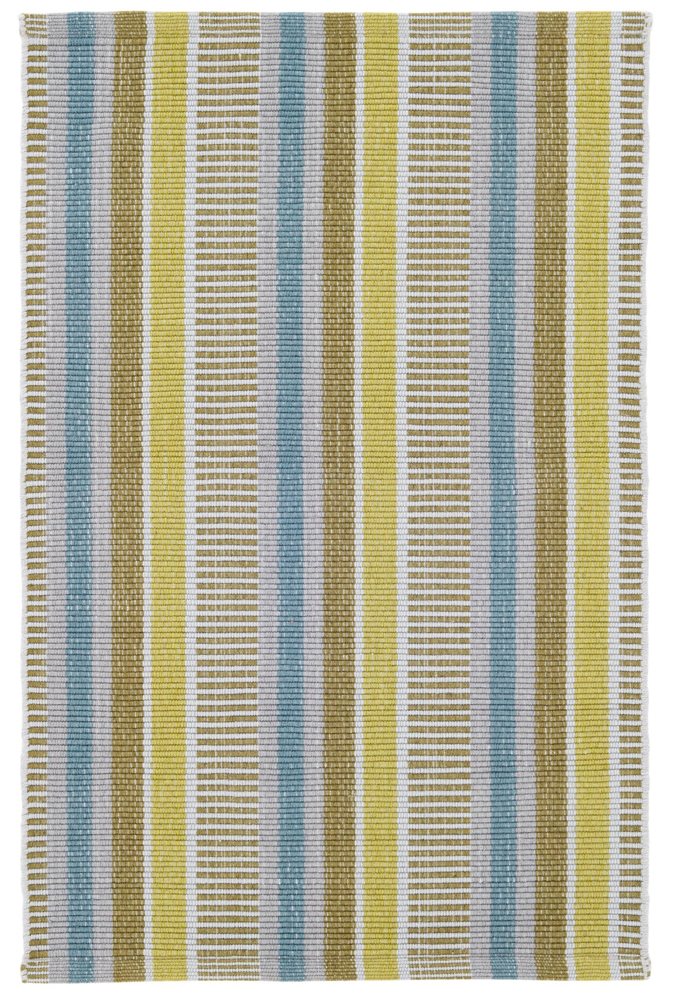 Always Greener Handwoven Indoor/Outdoor Rug - Blue & Green Bohemian Style Area Carpet for Living Room, Bedroom, or Patio Decor