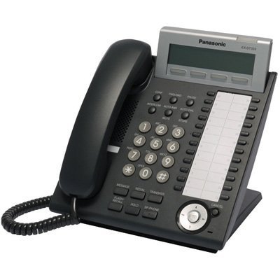 Panasonic KX-DT333 Corded Office Telephone - Black | Business Desk Phone with Caller ID & Speakerphone | Ideal for Home Office, Small Business & Corporate Use