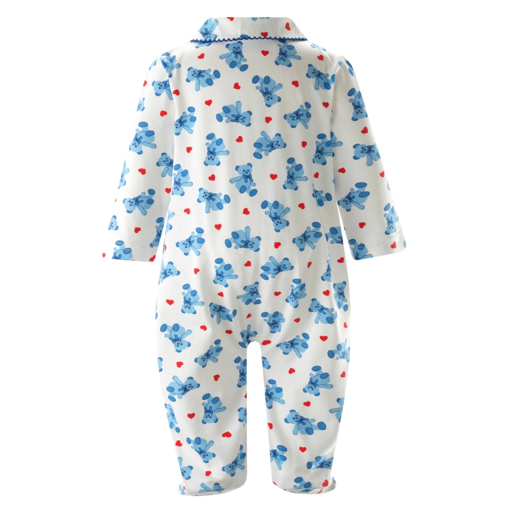 Bear Hearts Footie Pajamas for Baby Girls & Boys - Soft & Cozy One-Piece Sleepwear with Non-Slip Soles - Perfect for Nursery, Bedtime & Playtime