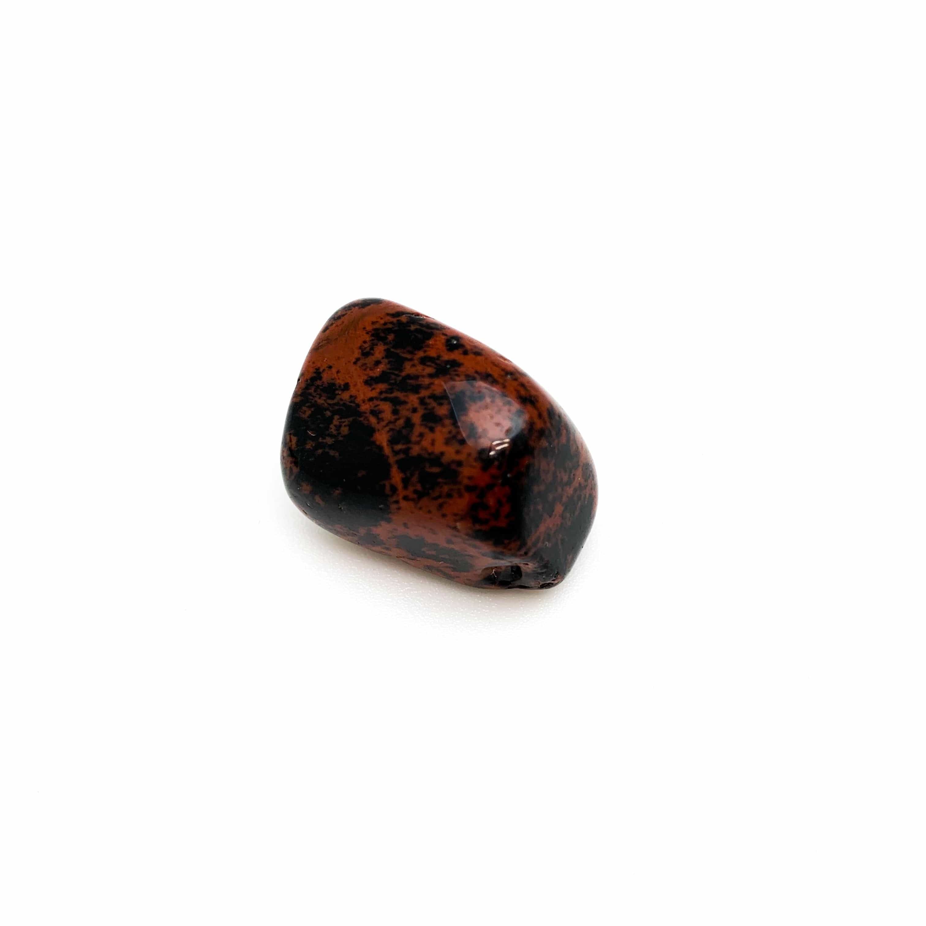 Healing Mahogany Obsidian Tumbled Stones for Anxiety Relief & Energy Balancing - Pocket Worry Stones for Meditation, Stress Relief & Positive Energy (Set of 3) - Perfect for Reiki, Chakra Healing & Daily Carry