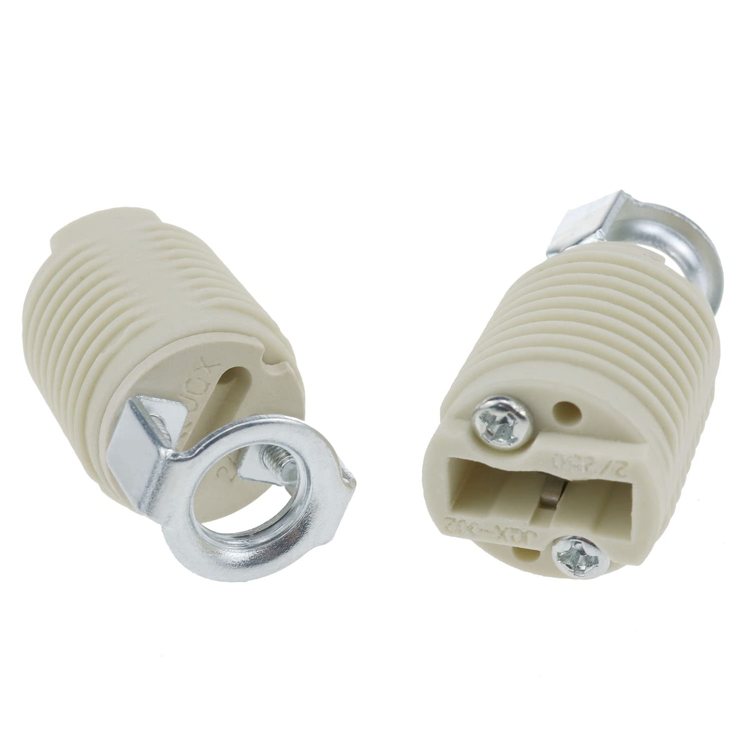 G9 Ceramic Lamp Holder White - 4PCS G9 Bulb Socket for Halogen, LED, and Ceiling Lights - Durable Replacement for Home, Office, and Commercial Lighting