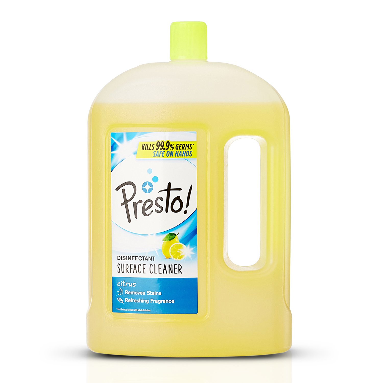 Presto! Pine & Citrus Disinfectant Floor Cleaner - 2L Bottle | Kills 99.9% Germs | Safe for Hardwood, Tile & Laminate | Ideal for Homes, Offices & Schools