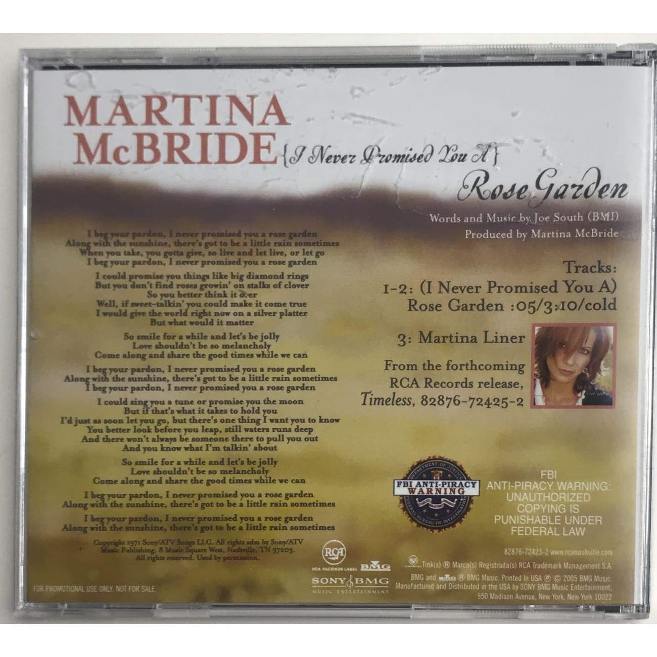Martina McBride RIAA 15x Multi Platinum Special Award - New & Authentic Collectible for Music Fans | Perfect for Display in Home, Office, or Music Studio