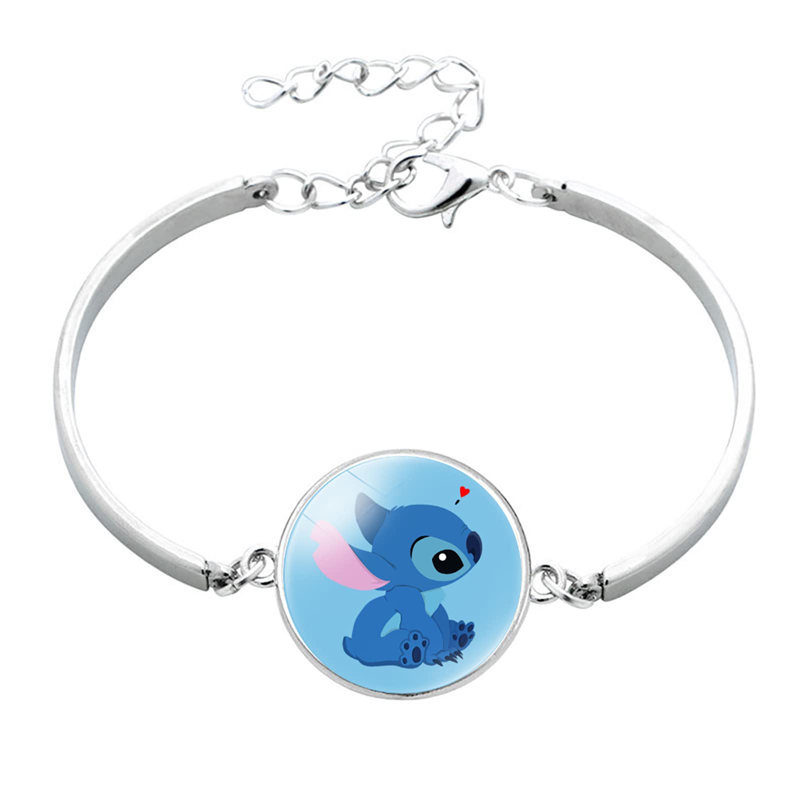 Ohana Stitch Anime Charm Bracelet - Cute Cartoon Jewelry for Women, Men & Girls - Perfect for Cosplay, Gifts & Everyday Wear