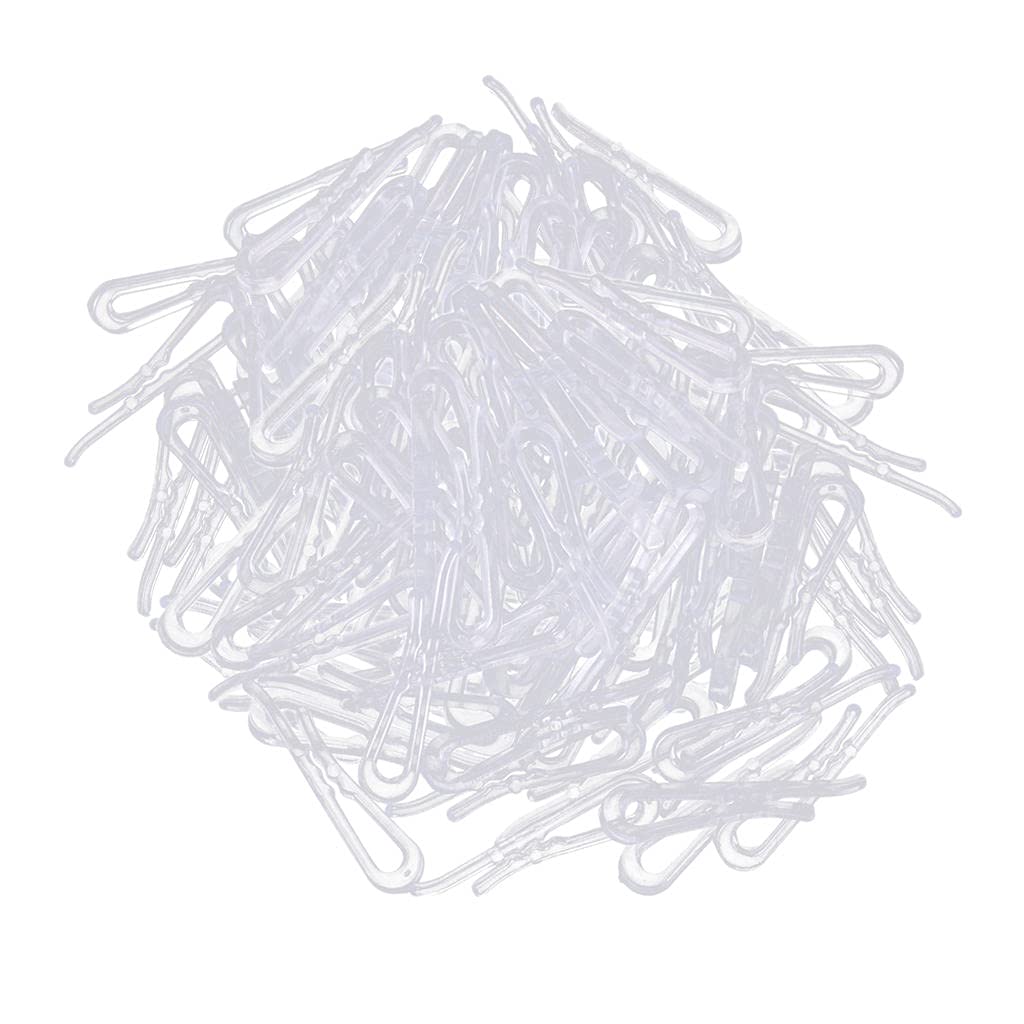 B Baosity 400-Piece Transparent Sewing Clips - Plastic Pin Clips for Pants, Dresses, Socks & Shirts - Perfect for Sewing, Quilting & DIY Fabric Projects