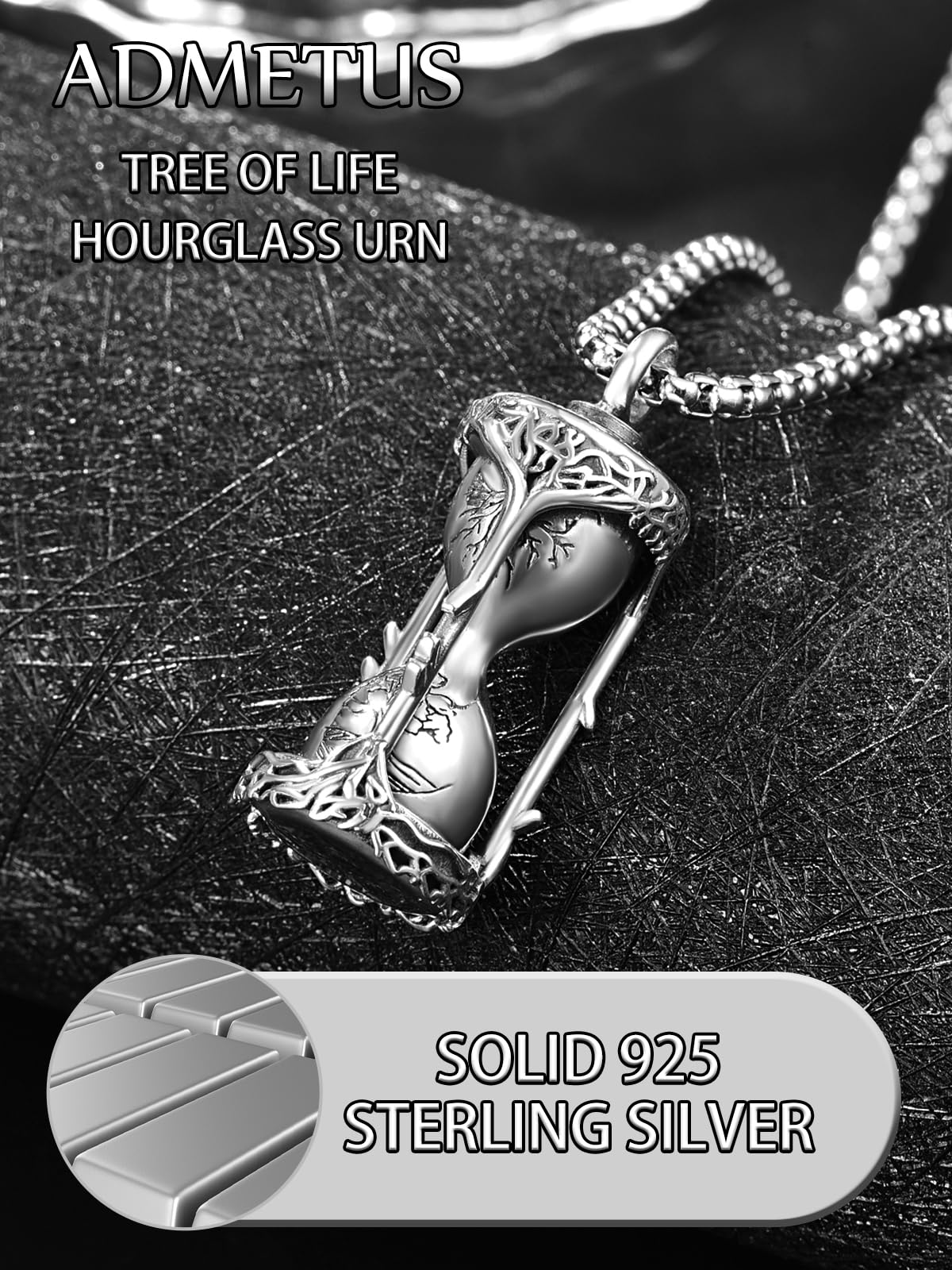 Sterling Silver Tree of Life Urn Necklace - Memorial Jewelry for Ashes - Perfect for Remembrance, Sympathy Gifts & Keepsakes