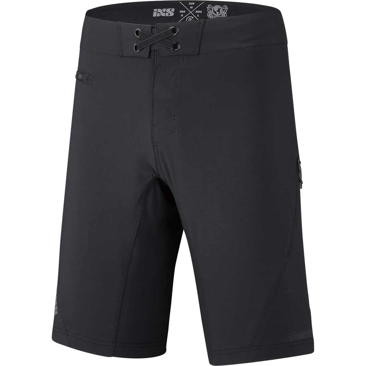 IXS Flow XTG Mountain Bike Shorts for Men - Black - Durable & Comfortable MTB Shorts for Trail Riding & Downhill Biking