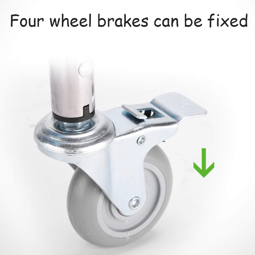 **Rolling Shower and Toilet Transport Chair with Wheels - Adjustable Height, Foldable Design for Elderly & Disabled - Padded Seat, Splash Guard & Drop Arms - Ideal for Bathroom Safety & Mobility Assistance**