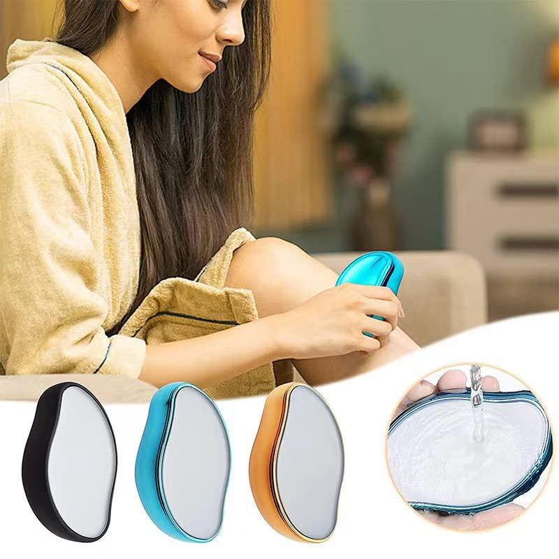 **Painless Crystal Hair Eraser for Women & Men - Exfoliating Magic Hair Remover for Legs, Arms & Back - Smooth Skin Solution (1PC, Blue) - Perfect for Home Spa & Travel**
