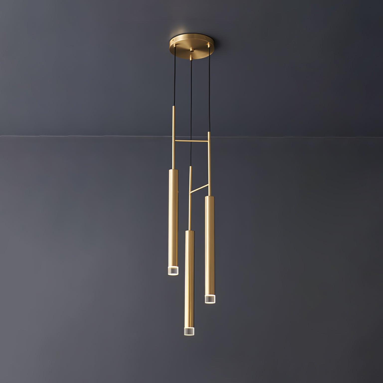 Elegant Hanging Pendant Lamp with LED Candle Lights - Perfect for Bedroom, Living Room, and Dining Room Decor