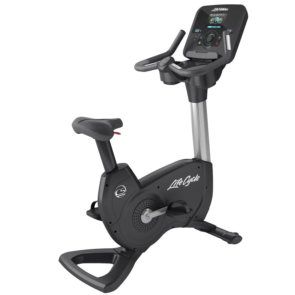 Life Fitness Platinum Club Series Upright Exercise Bike - Premium Home & Gym Cardio Equipment for Indoor Cycling Workouts