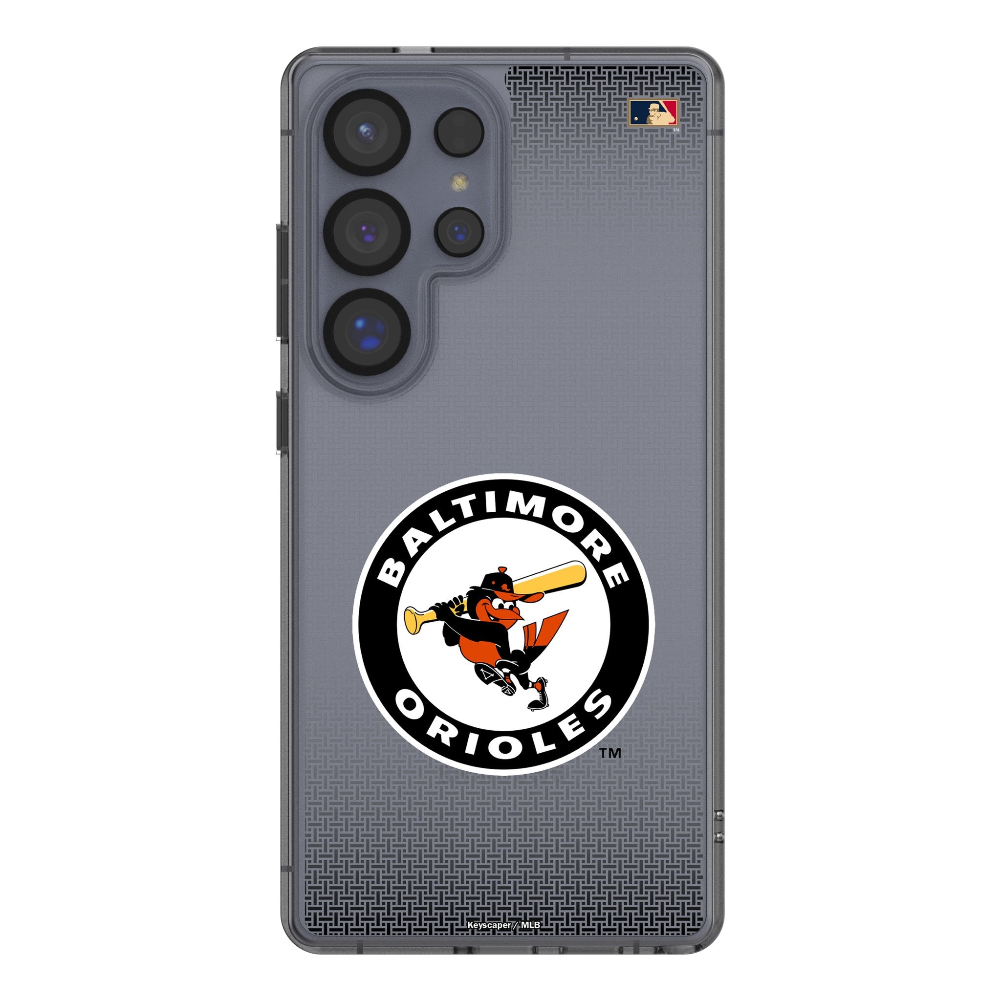 1966-1969 Baltimore Orioles Cooperstown Collection Linen Clear Phone Case for Samsung Galaxy - Perfect for Baseball Fans & Vintage Sports Memorabilia Collectors