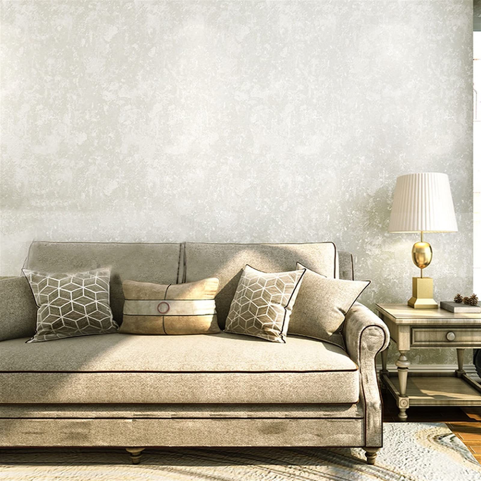 American Country Retro Non-Woven Wallpaper - Self-Adhesive Green Wall Stickers for Living Room, Bedroom & Restaurant Decor | Peel & Stick Easy Installation | Vintage Home Interior Design