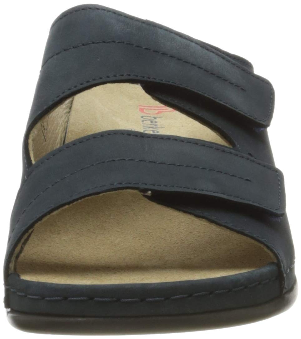 Berkemann Women's Comfortable Slip-On Mules - Soft Leather Casual Shoes for Walking, Office & Home Use