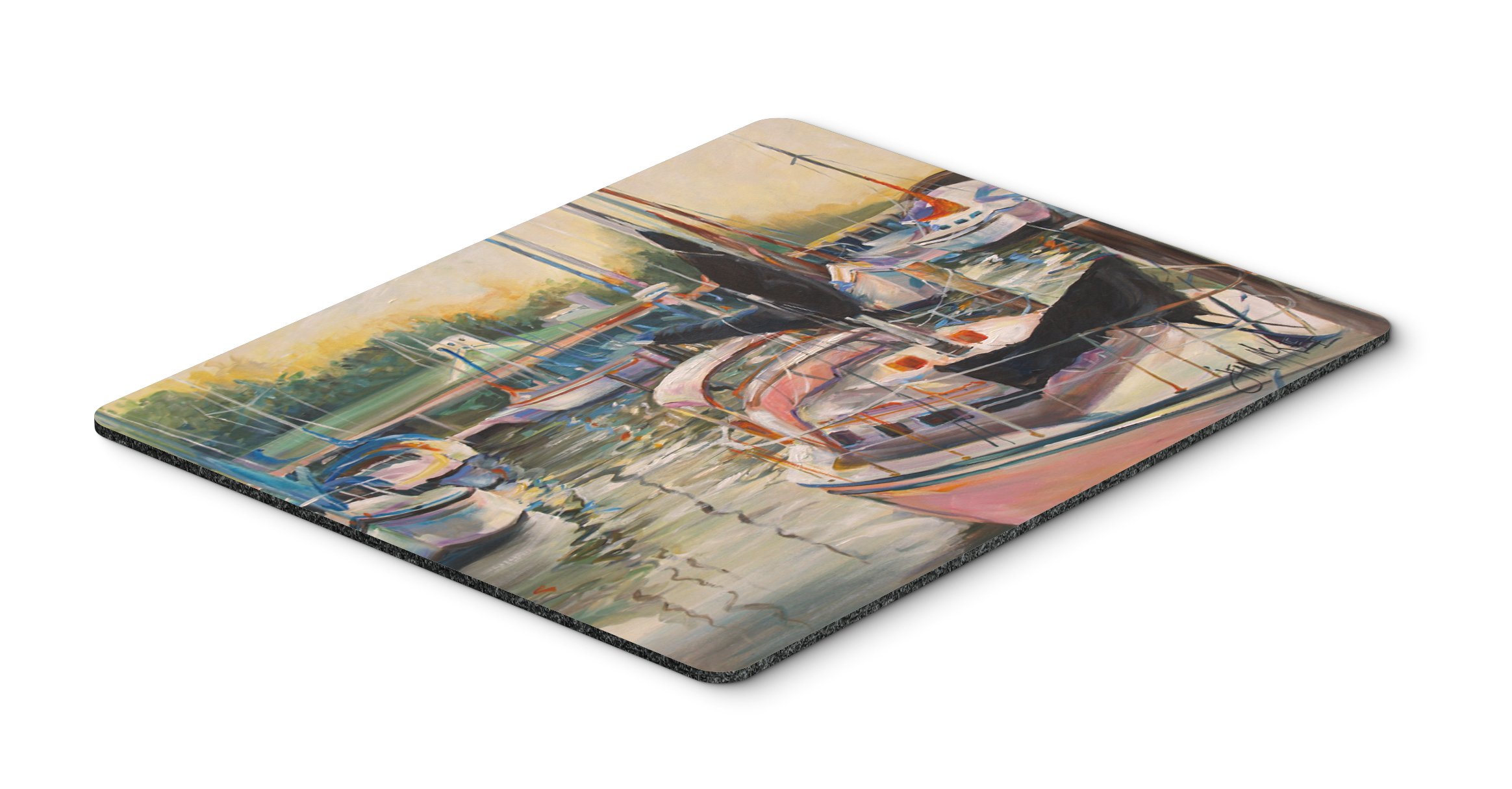 Black Sails Sailboat Mouse Pad - Large Washable Non-Slip Desk Mat for Home Office, Gaming & Computer Work | Heat-Resistant Hot Pad & Trivet for Kitchen | Perfect for PC, Laptop & Workspace Decor