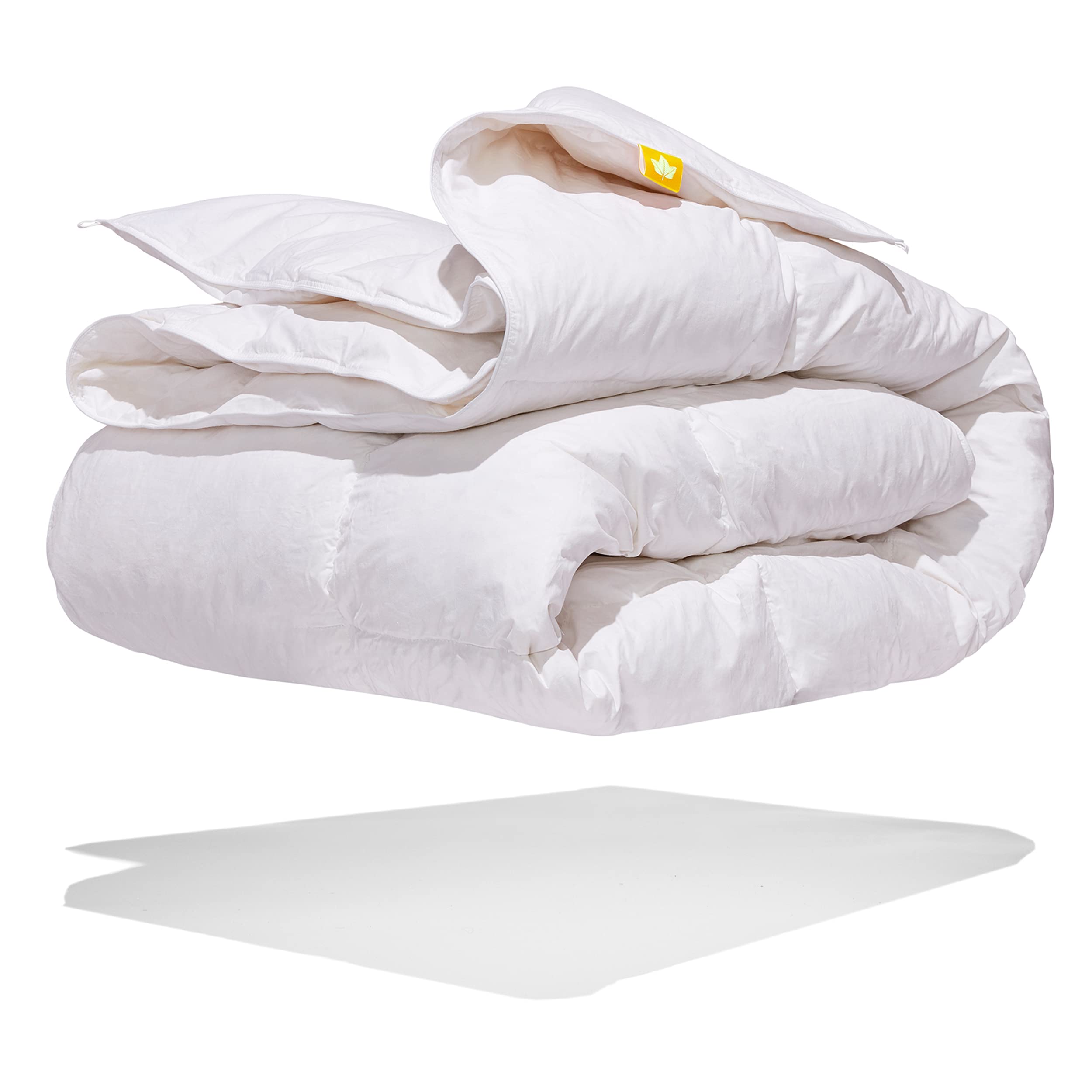 Premium White Feather & Down Duvet - Full/Double Size - 240 Thread Count 100% Cotton Shell - Oeko-TEX Certified - Hypoallergenic & Temperature Regulating for All Seasons - Perfect for Cozy Bedrooms & Guest Rooms