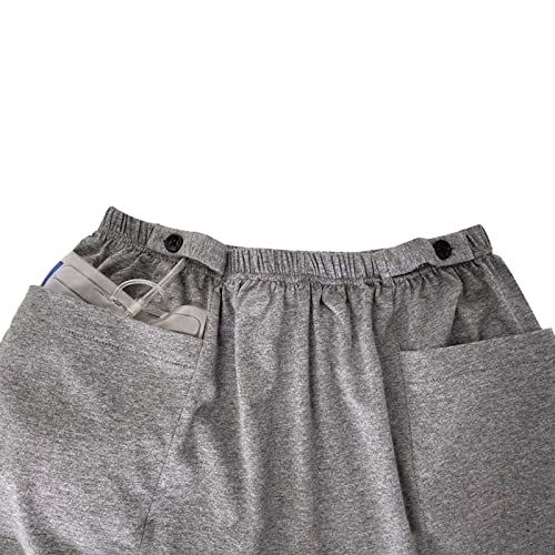 Nephrostomy Bag Shorts with Catheter Leg Bag Holder - Ostomy Support Underwear for Drainage Bag Care | Comfortable Medical Clothing for Daily Use & Post-Surgery Recovery