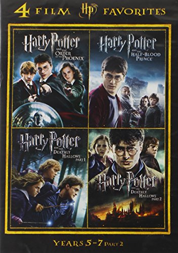 4 Film Favorites: Harry Potter Years 5-7 (French Subtitles) – Complete Movie Collection for Fantasy Fans & Family Movie Nights