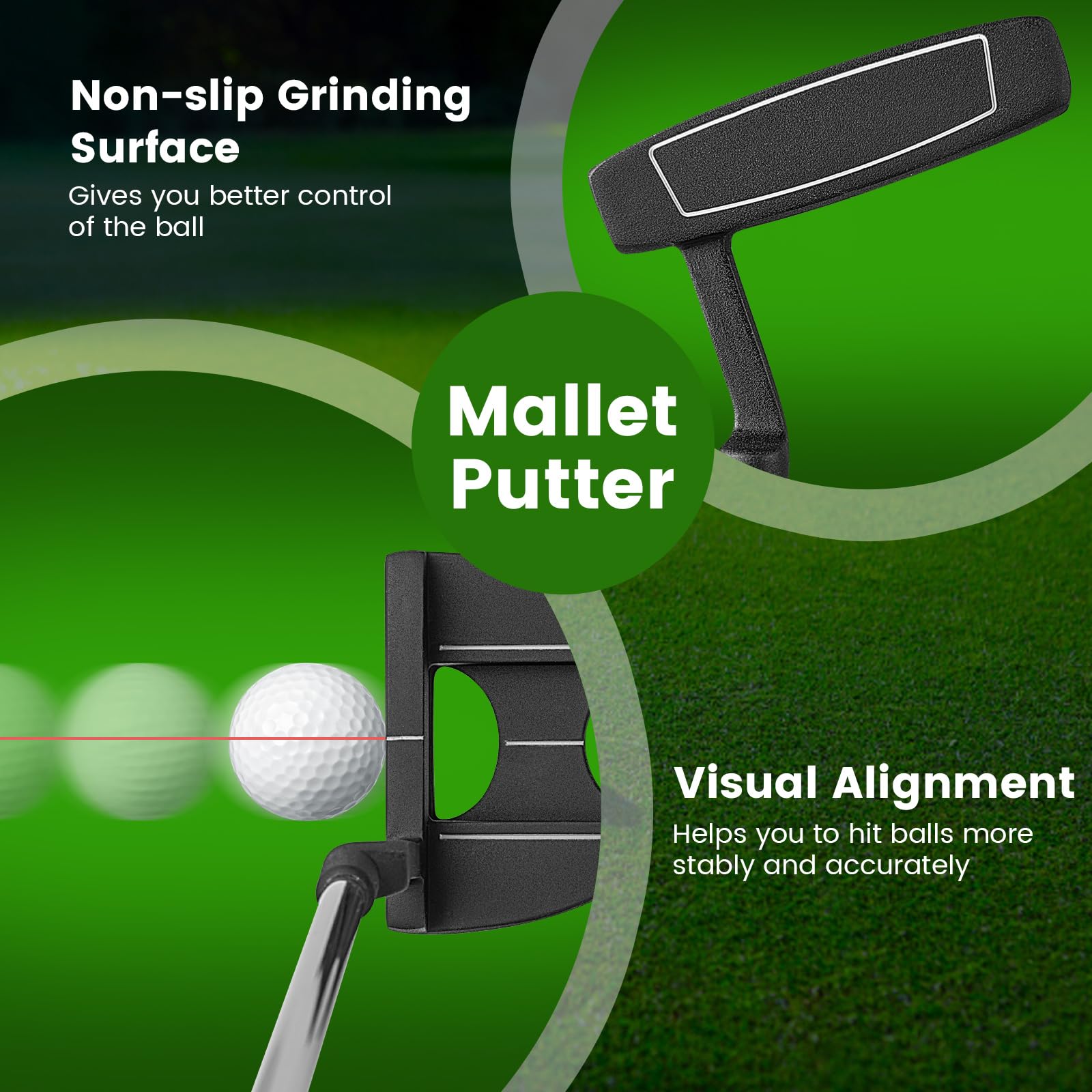 GYMAX Complete 12/14-Piece Right-Handed Golf Club Set for Men - Includes #1 Driver, #3 Fairway Wood, #4 Hybrid, 6-9 Irons, Pitching Wedge, Putter & Headcovers - Perfect for Beginners & Intermediate Golfers on the Course or Driving Range