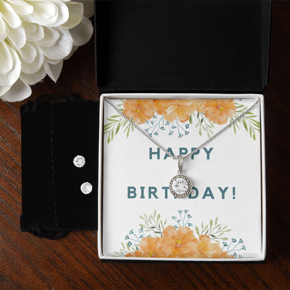 Birthday Gift Set for Women - Elegant Necklace & Earrings Jewelry | Perfect for Birthdays, Anniversaries & Special Occasions