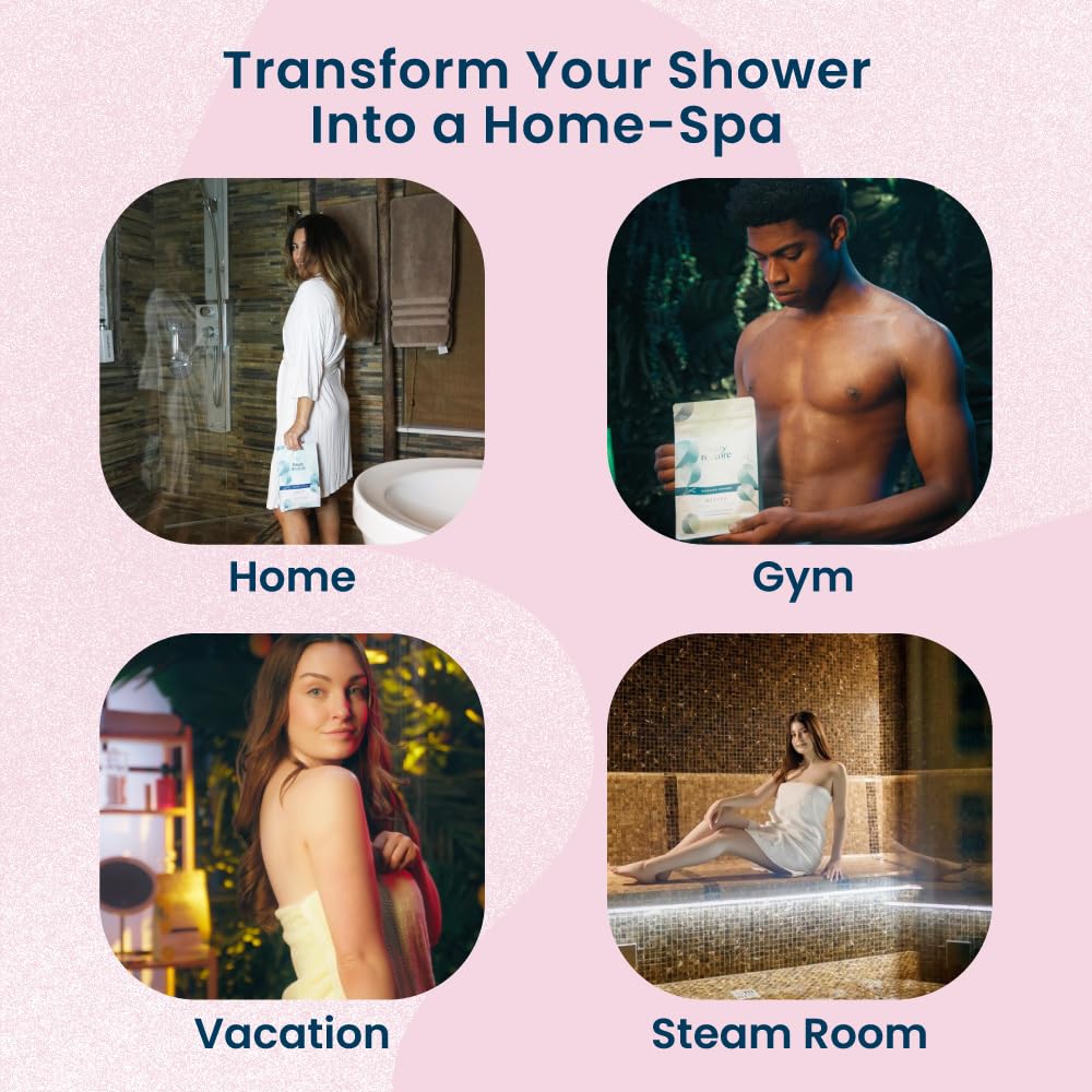 Body Restore Shower Steamers Aromatherapy Set - 15 Packs x 2 (Lavender & Rose Essential Oils) for Stress Relief & Relaxation | Perfect Gifts for Women & Men, Mom | Luxury Bath Bombs for Spa-Like Shower Experience at Home