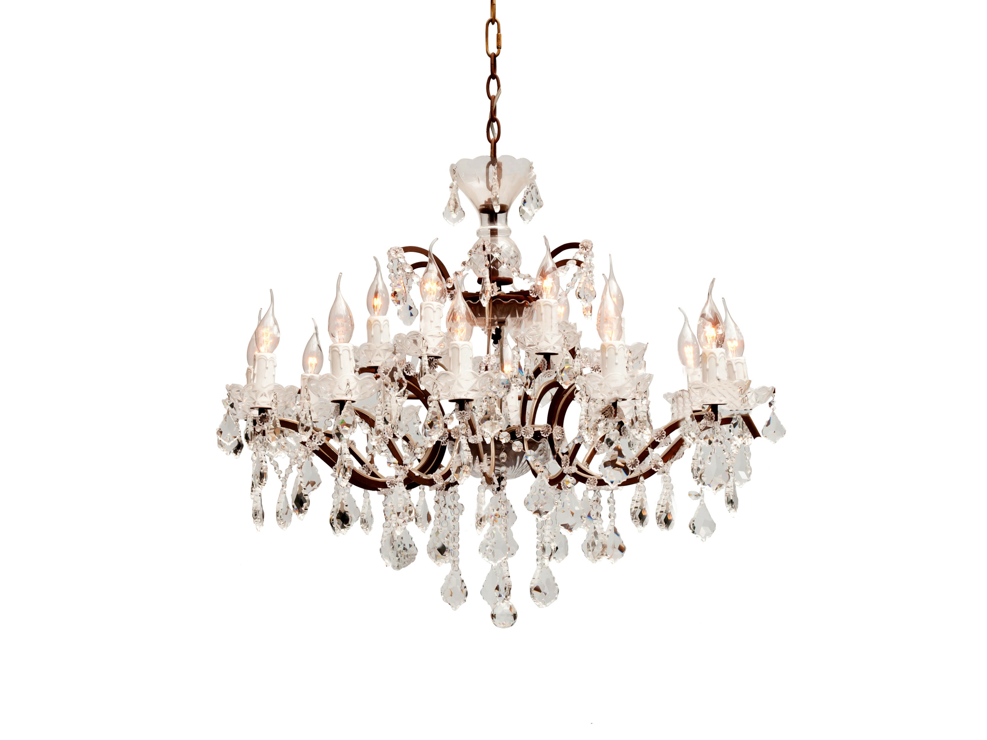 Elegant Crystal Chandelier Lighting Fixture - Modern Luxury Ceiling Light for Dining Room, Bedroom & Living Room Decor | Dimmable LED Chandelier for Home & Wedding Venue Decoration