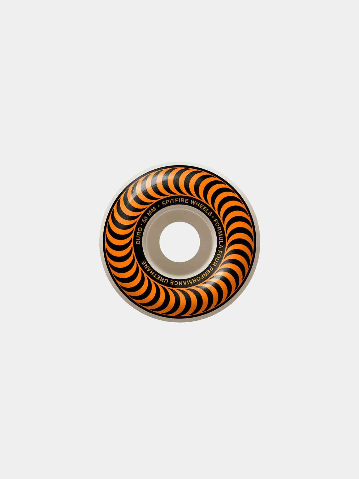 Spitfire Formula Four 99D Classic Skateboard Wheels - High Performance for Street & Park Skating - Perfect for Tricks & Smooth Rides