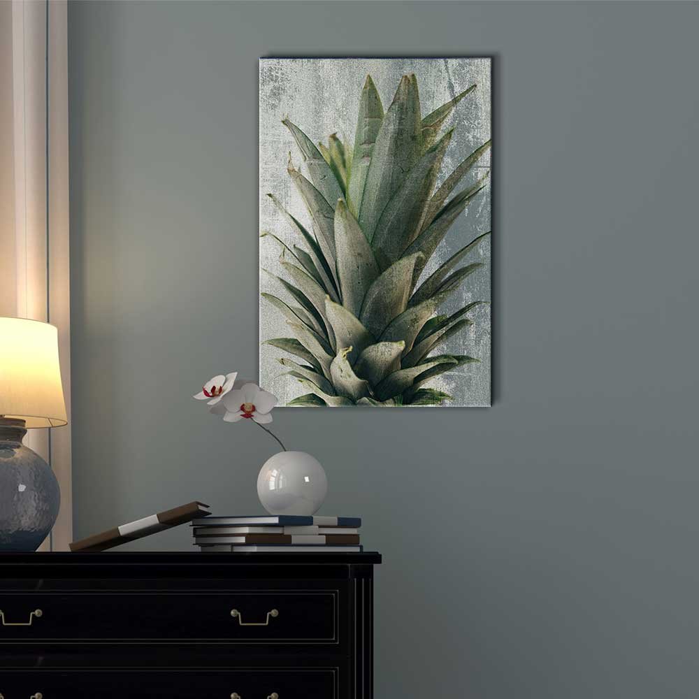 Wall26 Pineapple Leaves Canvas Print - Modern Abstract Wall Art for Living Room, Bedroom & Office - 16x24 Inches Gallery Wrapped Ready to Hang Home Decor
