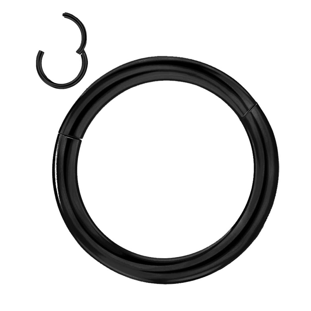 OreilleStar Hypoallergenic Surgical Steel & Titanium Nose Rings - Septum Hoops for Women (Gold, Silver, Black) | Cute Nose Jewelry for Everyday Wear, Parties & Special Occasions