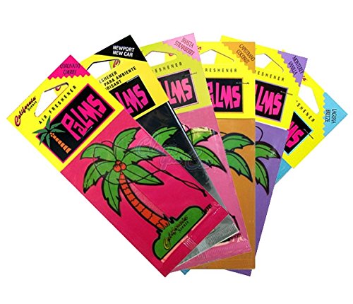 Premium Newport New Car Palms Scented Hanging Car Air Freshener - Long-Lasting Fragrance for Vehicles, Office & Home Use