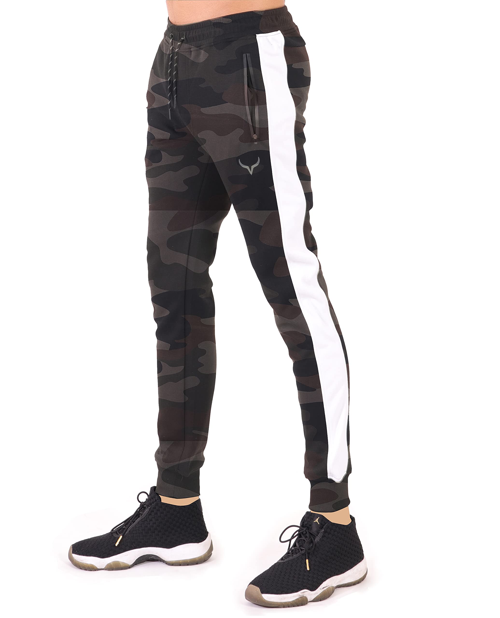 SCREENSHOT Men's Spandex Fleece Jogger Pants - Athletic Workout Gym Sweatpants for Running, Training & Casual Wear