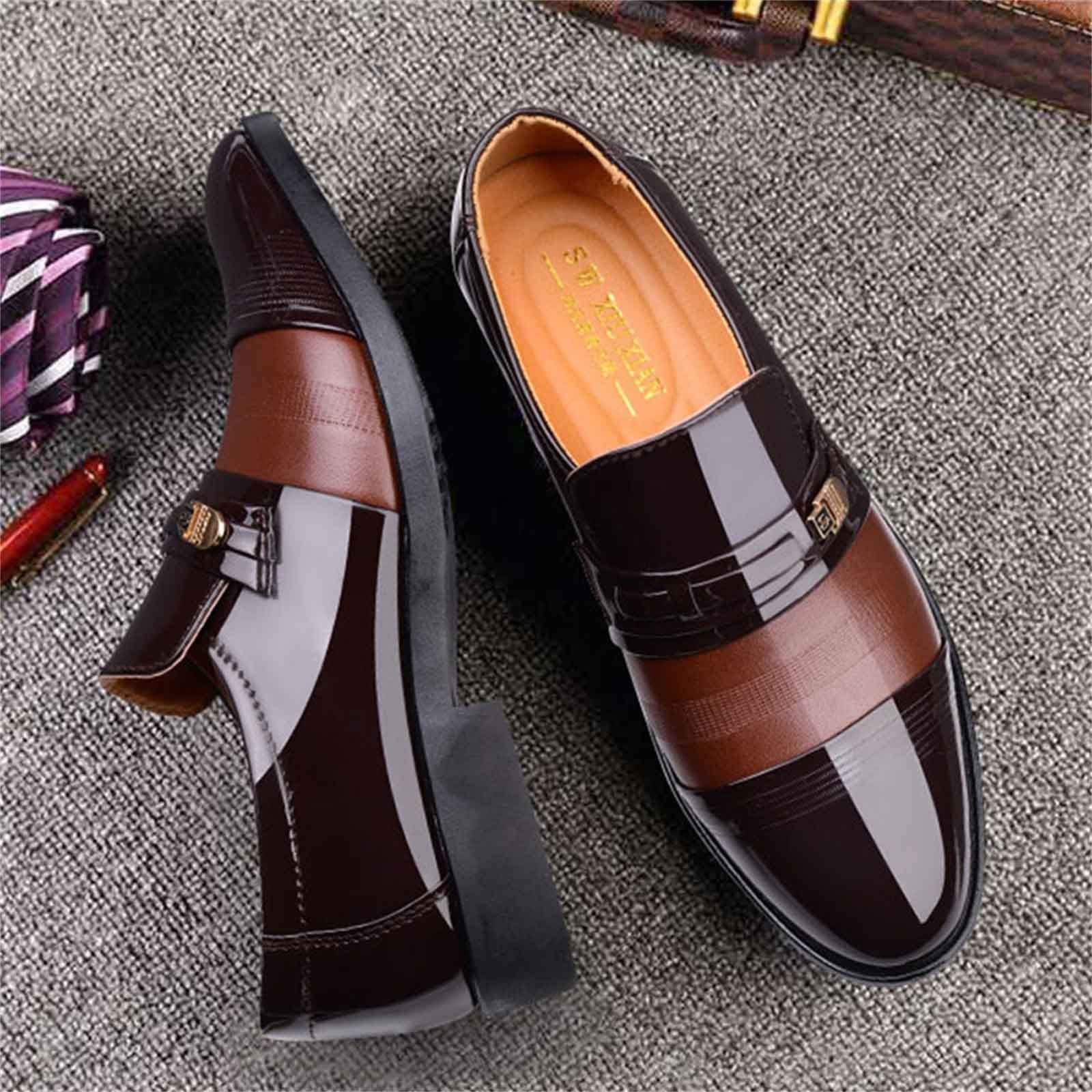 Elegant Men's Leather Boat Shoes - Classic Suit Shoes & Deck Slippers for Summer | Comfortable Low Shoes for Formal Wear & Casual Outings