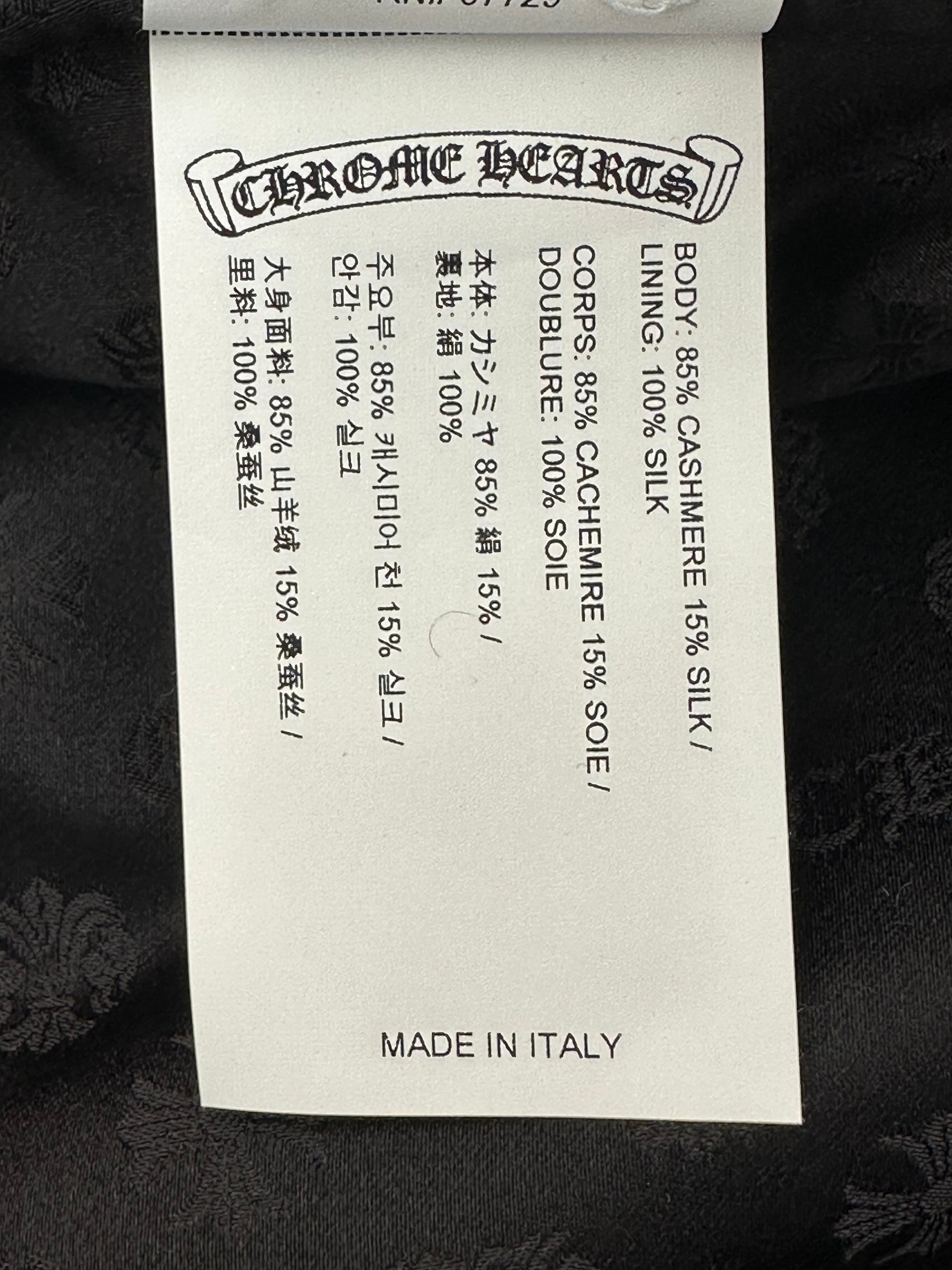 Chrome Hearts Matty Boy Black & Yellow Sex Records Cashmere Bucket Hat for Men - Luxury Designer Beanie for Streetwear & Hip Hop Fashion
