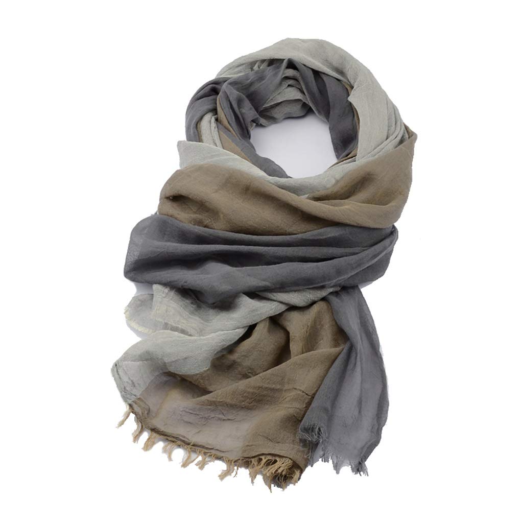 Men's Winter Tassel Scarf - Soft Warm Lightweight Shawl for Fall & Winter - Fashionable Wrap Scarf in Classic Colors - Perfect for Outdoor Activities & Cold Weather Protection