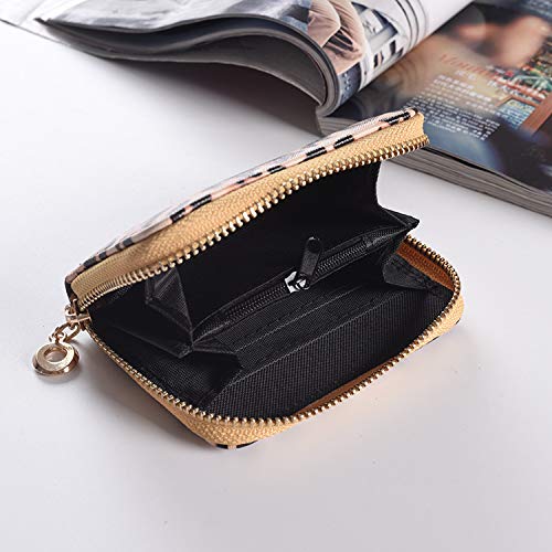 Leopard Print PU Leather Wallet for Women - Stylish Card Holder & Purse for Daily Use