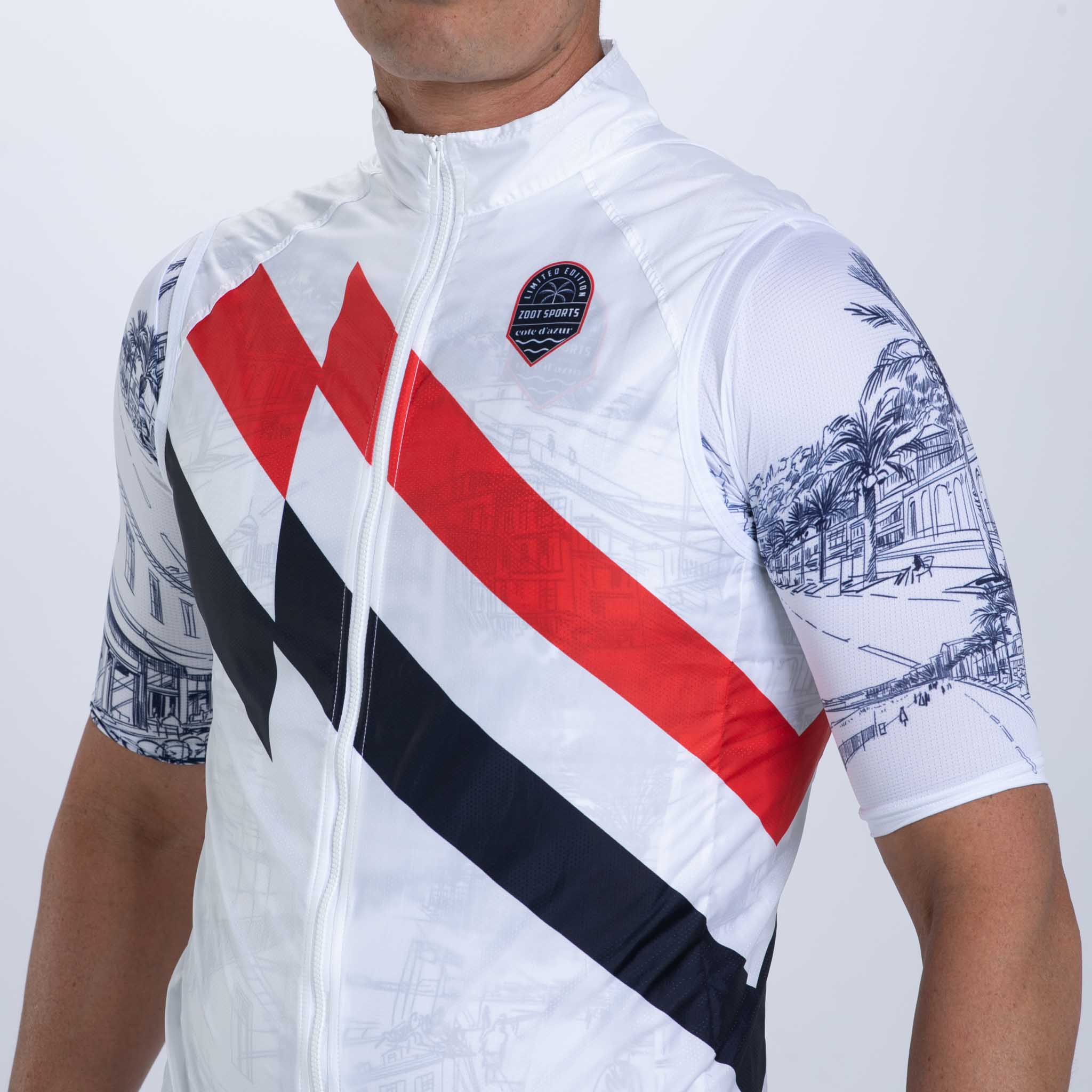 Men's Limited Edition Cycling Vest - Breathable & Lightweight for Outdoor Sports | Perfect for Biking, Running & Hiking in Cote d'Azur