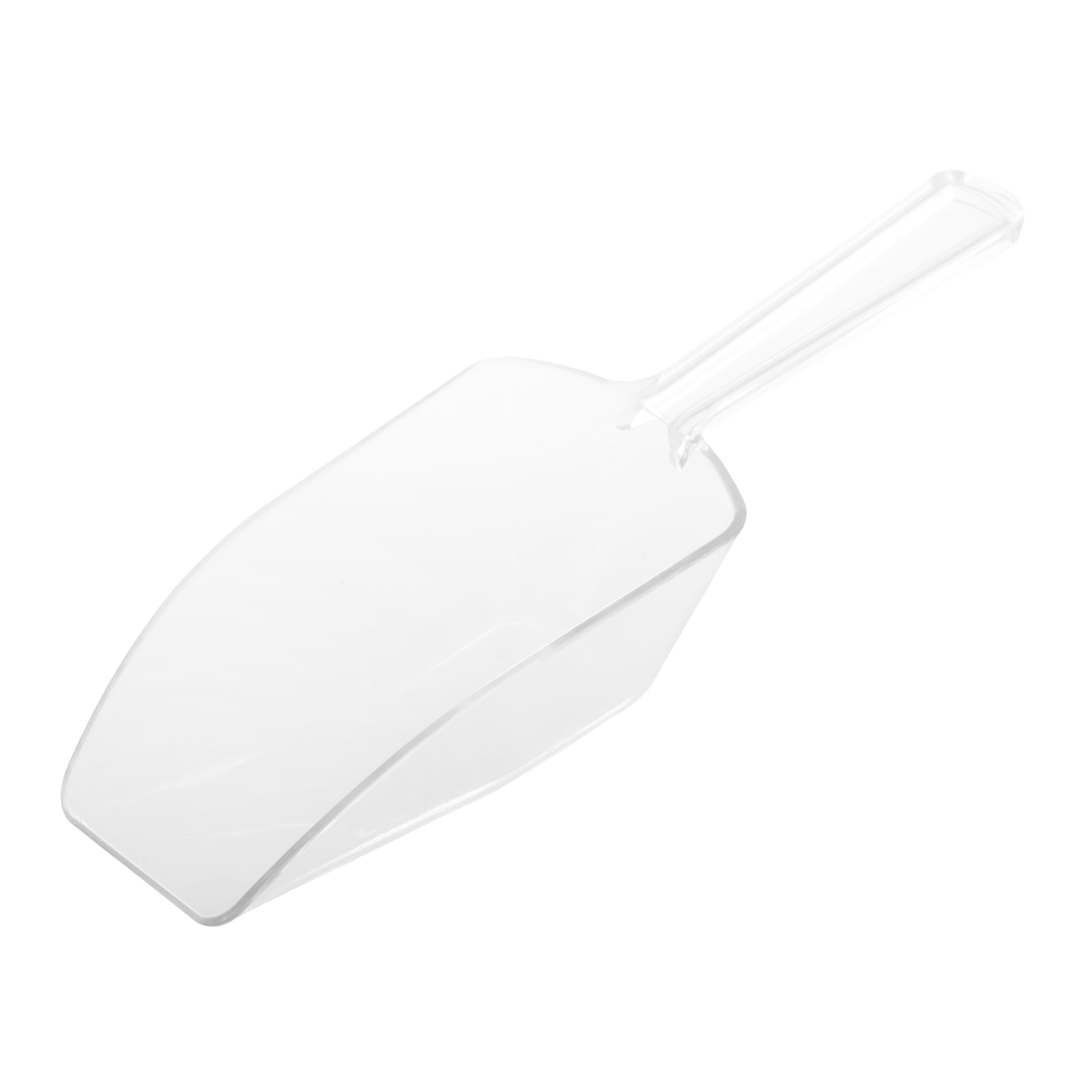 6.5 Inch Clear Plastic Candy Scoop - 1 Pack for Baking, Ice Cream, Party Serving & Candy Shop Display