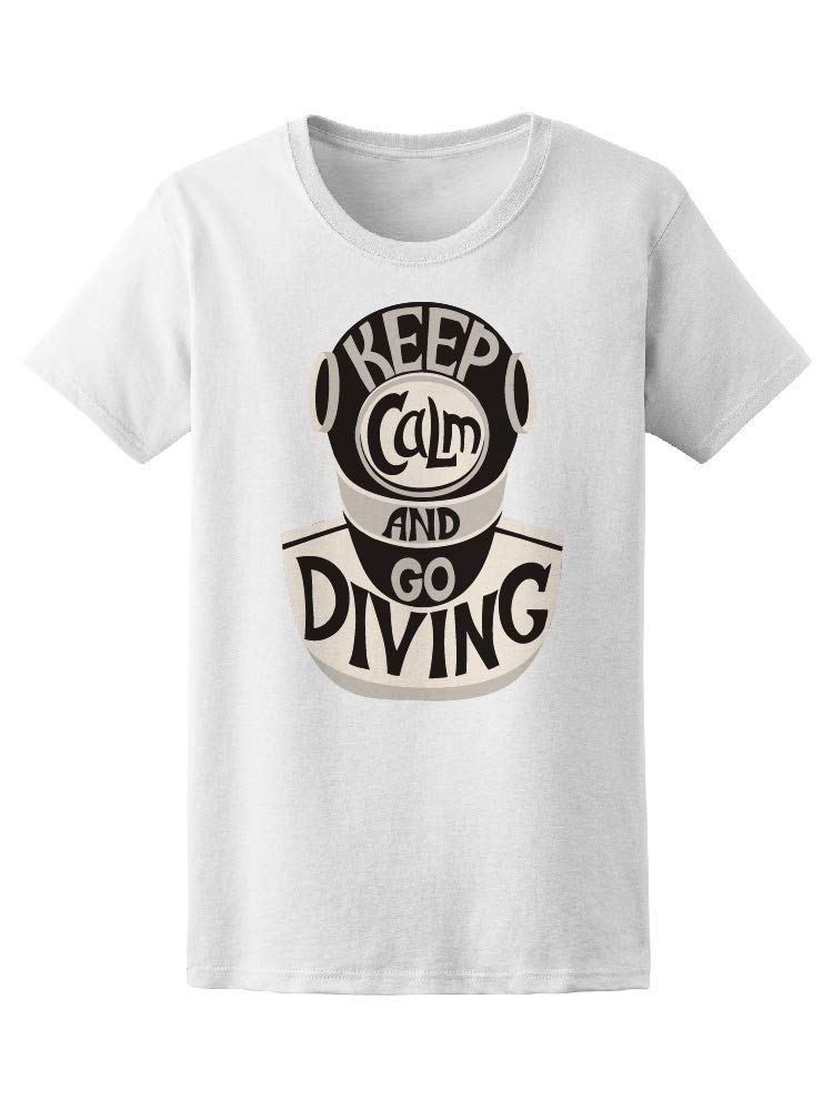Smartprints Men's Go Diving T-Shirt - Quick Dry Performance Tee for Scuba Diving, Swimming & Outdoor Adventures