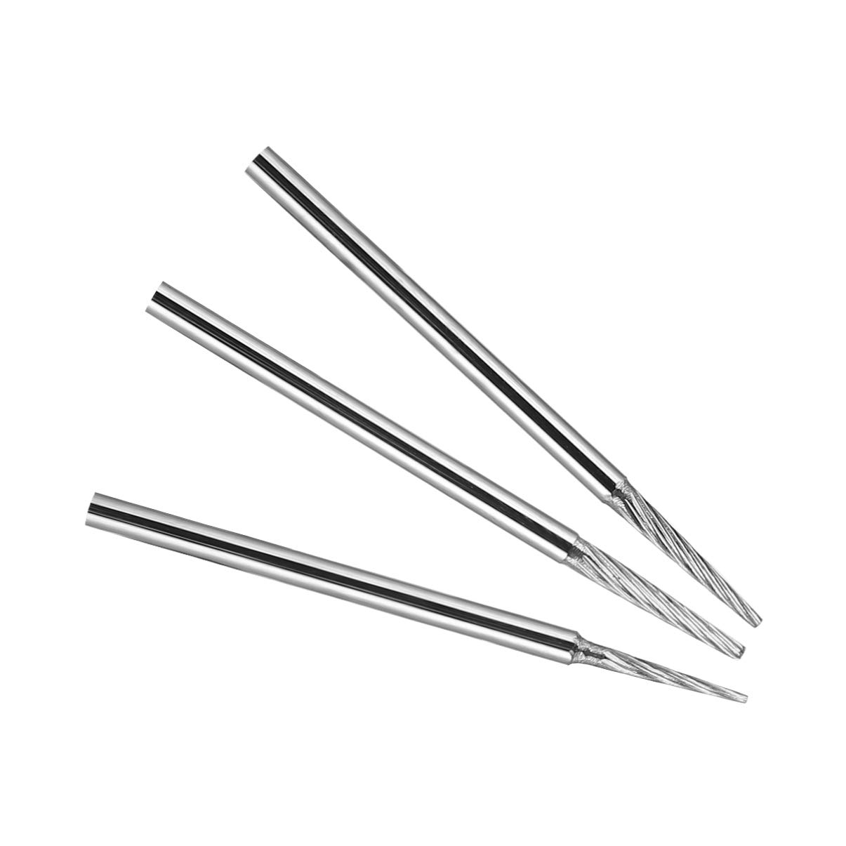 Hemoton 3-Piece Diamond Drill Bit Set - Carbide Rotary Grinding Burrs for Engraving, Carving & Tile Drilling | Perfect for DIY Crafts, Jewelry Making & Home Renovation Projects