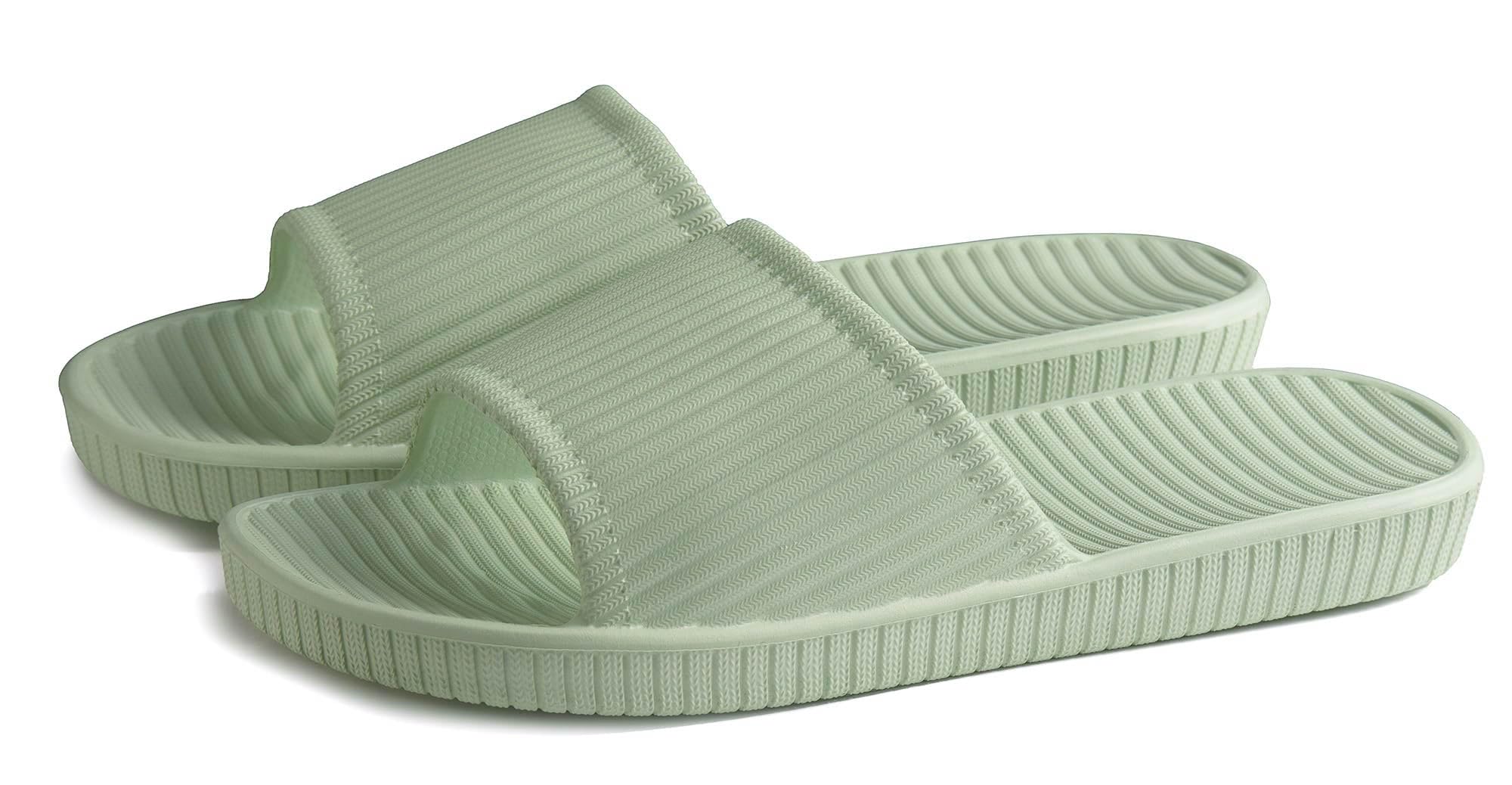 Happy Lily Non-Slip Shower Shoes for Women & Men - Quick-Dry Bathroom Slippers, Pool Slides, Indoor/Outdoor Comfort Sandals for Beach, Spa, Gym, and Home Use