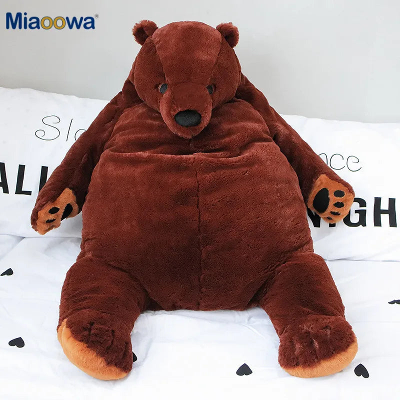 **60/100cm Giant Brown Teddy Bear Plush Toy - Super Soft Stuffed Animal for Kids, Girls & Boys - Perfect Birthday Gift, Cuddle Pillow & Nursery Decor**
