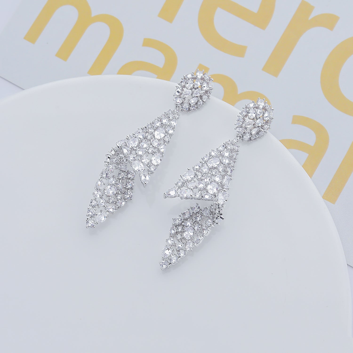 5A Cubic Zirconia Stud Earrings for Women - Elegant Wedding & Bridesmaid Jewelry Gift Set - Perfect for Bridal Party, Anniversary & Special Occasions