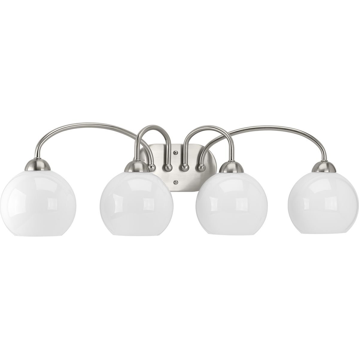 Progress Lighting P300087-009 Carisa Bath & Vanity Light Fixture in Brushed Nickel - Modern Bathroom Lighting for Vanity, Mirror, and Sink Areas