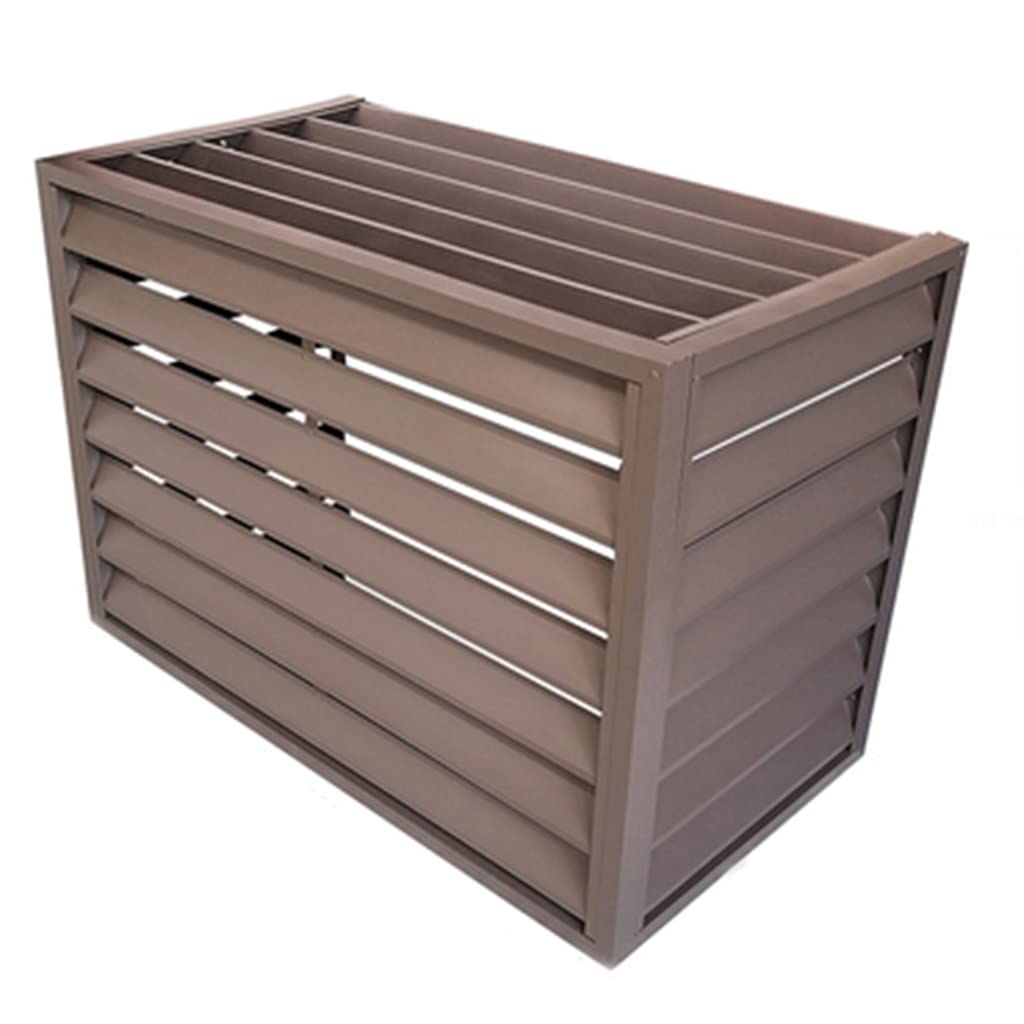 WXJ Aluminum Alloy Split AC Outdoor Unit Cover - Durable Louver Grille Guard for Air Conditioner Protection | Weatherproof Shield for Home & Commercial Use