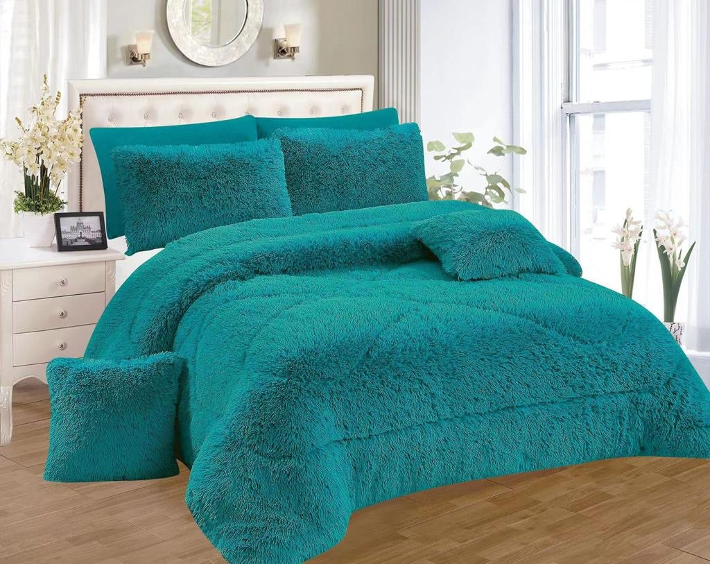 7-Piece Wool Duvet Cover Set - Soft & Warm Bedding for Winter - Perfect for Cozy Nights in Cold Weather
